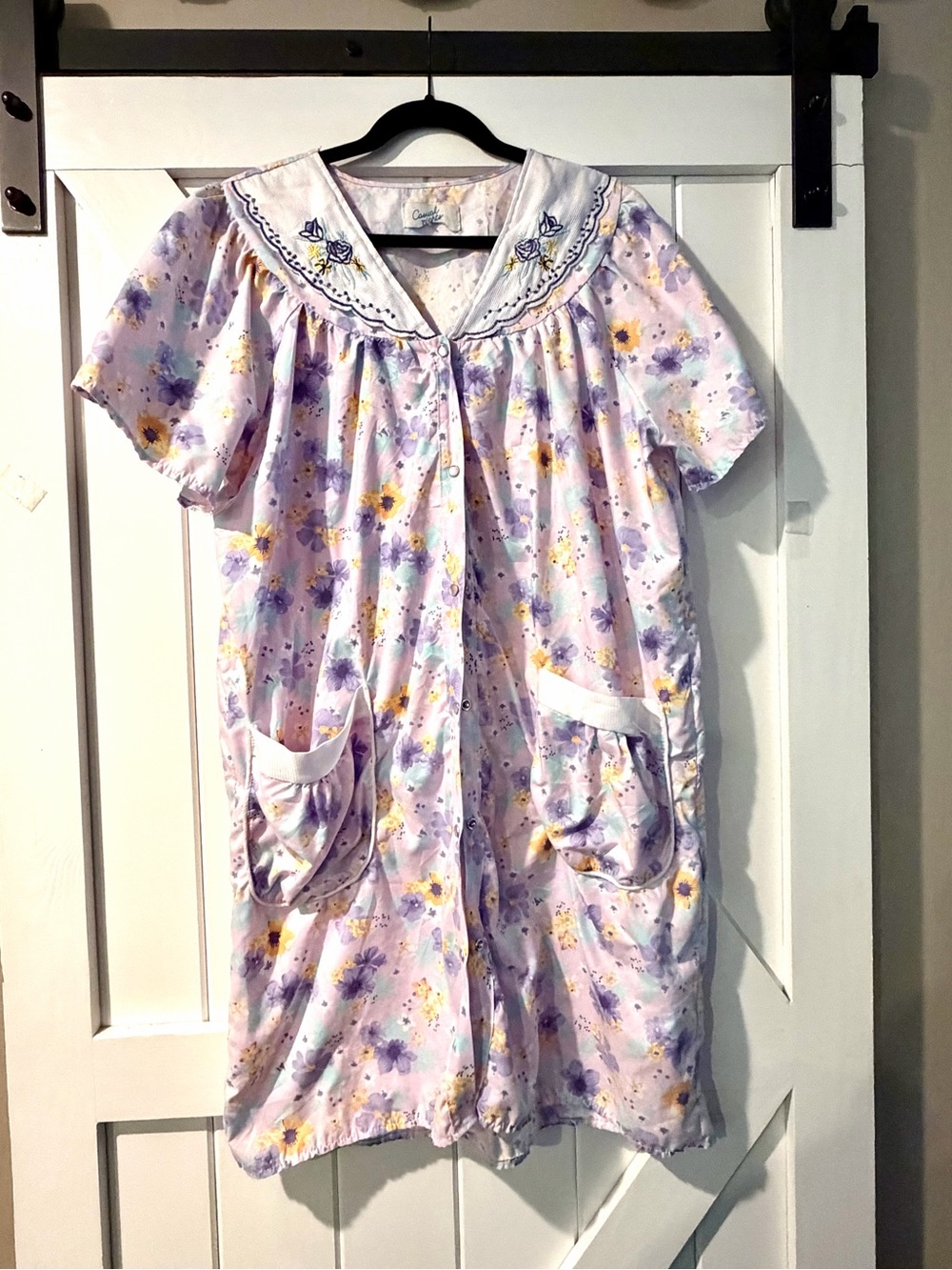 Vintage Casual Nights Floral House Dress Duster